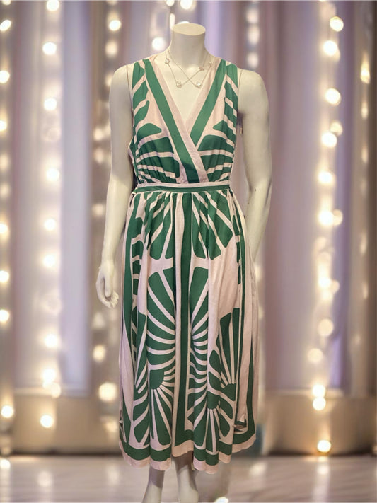 Criss-Cross Tropical Dress