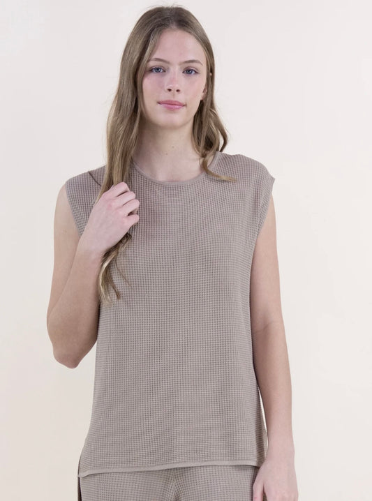 Waffles Sleeveless Top