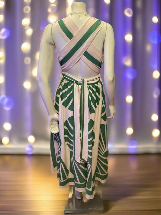 Criss-Cross Tropical Dress
