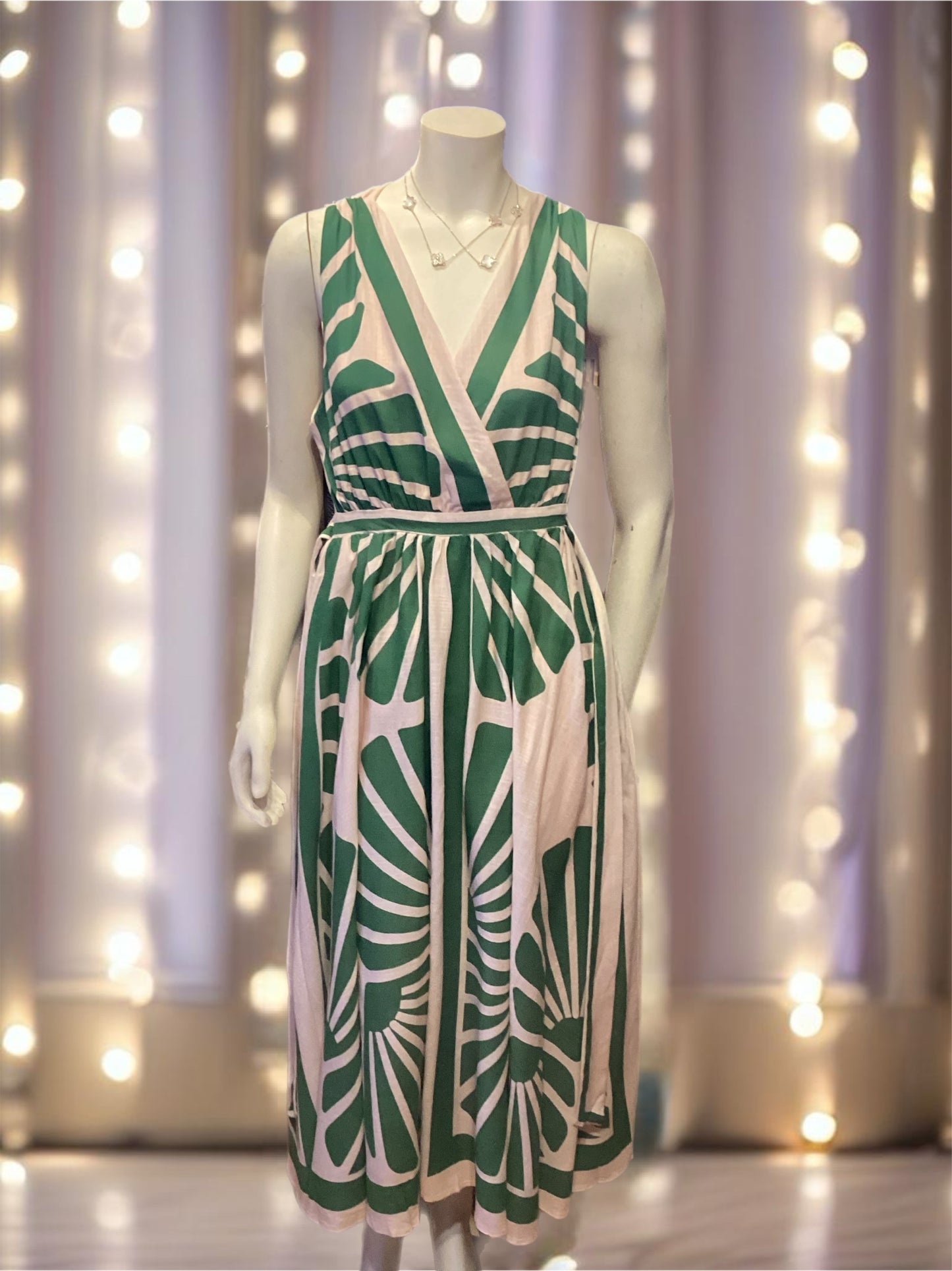 Criss-Cross Tropical Dress