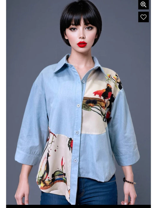 Assymetrical Whimsical Top