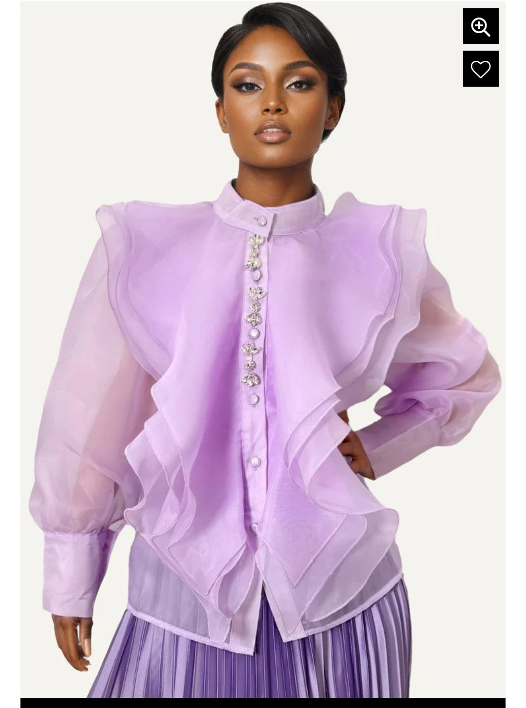 Sheer Delight Rhinestone Top