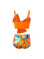 Twisted Spaghetti Strap Two-Piece Swim Set