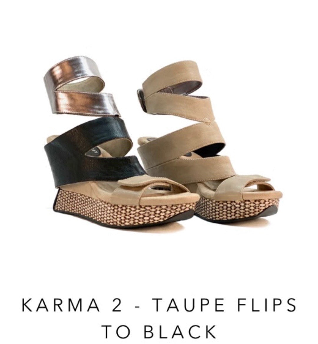 Karma Reversible Wedge Heel Shoe