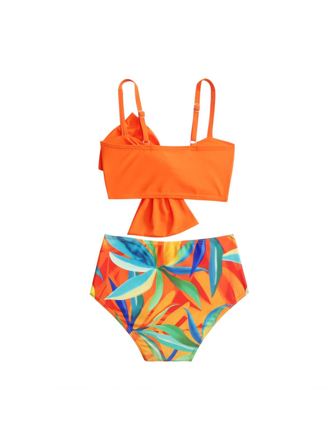 Twisted Spaghetti Strap Two-Piece Swim Set