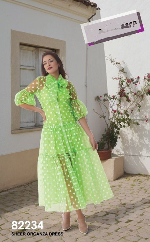 Dots of Lime Dress Set