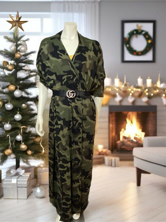 Camo Duster Pant Set