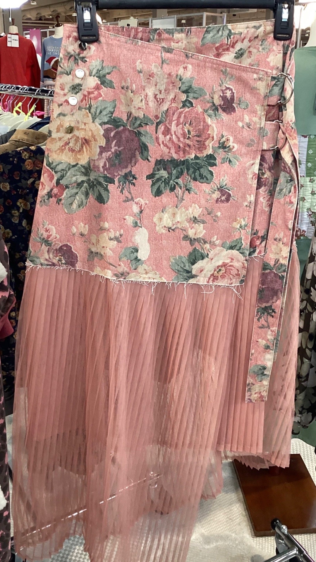 Tulle and Floral Wrap Skirt