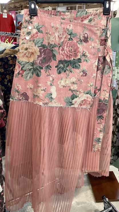 Tulle and Floral Wrap Skirt