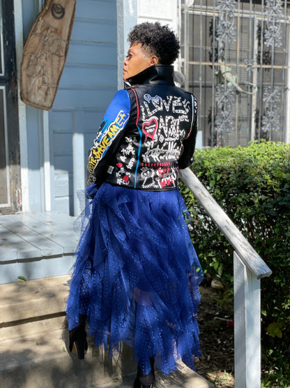 Lamina Tulle Skirt